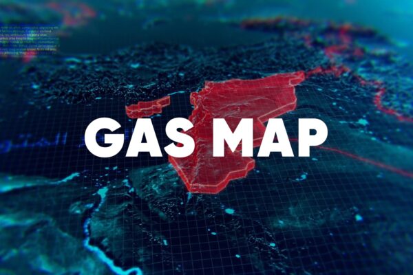 Gaza gas map