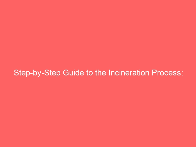 Step-by-Step Guide to the Incineration Process: Flow Diagram Explained-incineration process flow diagram