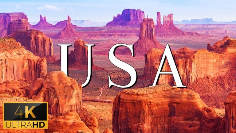 FLYING OVER THE USA (4K UHD) – Relaxing Music With Stunning Beautiful Nature (4K Video Ultra HD)