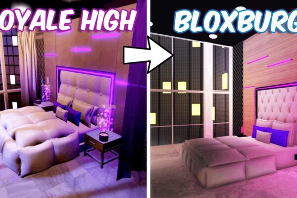 BUILDING The ROYALE HIGH Apartments IN BLOXBURG | roblox
