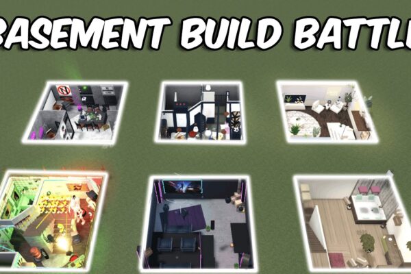100K BASEMENT BUILD BATTLE in BLOXBURG