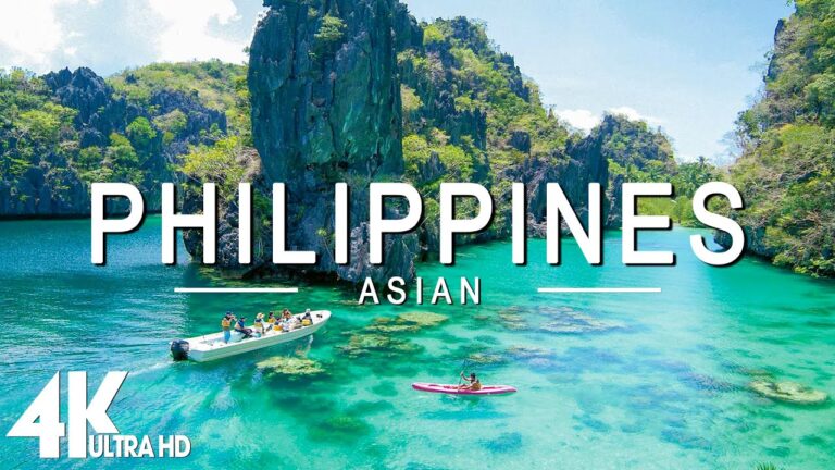 FLYING OVER PHILIPPINES (4K UHD) – Relaxing Music Along With Beautiful Nature Videos – 4K Video HD