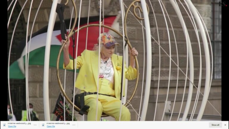 Vivienne Westwood – Julian Assange extradition protest London July 2020